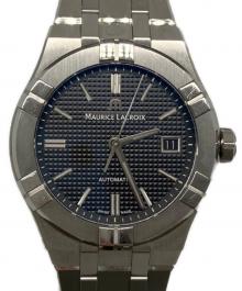 MAURICE LACROIX（モーリス・ラクロア）の古着「MAURICE LACROIX　腕時計　AIKON」｜ブラック