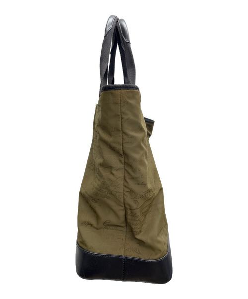 Berluti（ベルルッティ）Berluti (ベルルッティ) トートバッグ B wayCOLLECTION DUO カーキ×ブラックの古着・服飾アイテム