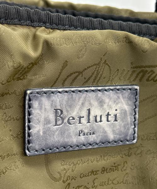 Berluti（ベルルッティ）Berluti (ベルルッティ) トートバッグ B wayCOLLECTION DUO カーキ×ブラックの古着・服飾アイテム