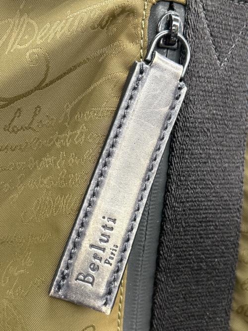 Berluti（ベルルッティ）Berluti (ベルルッティ) トートバッグ B wayCOLLECTION DUO カーキ×ブラックの古着・服飾アイテム
