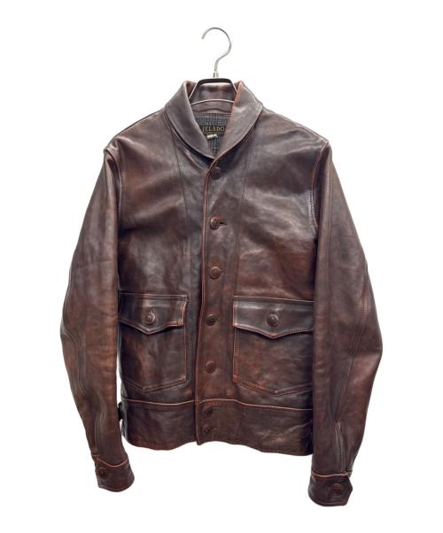 JELADO（ジェラード）JELADO (ジェラード) ホースハイドコサックジャケット ブラウン サイズ:Sの古着・服飾アイテム