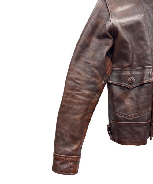 JELADO（ジェラード）JELADO (ジェラード) ホースハイドコサックジャケット ブラウン サイズ:Sの古着・服飾アイテム