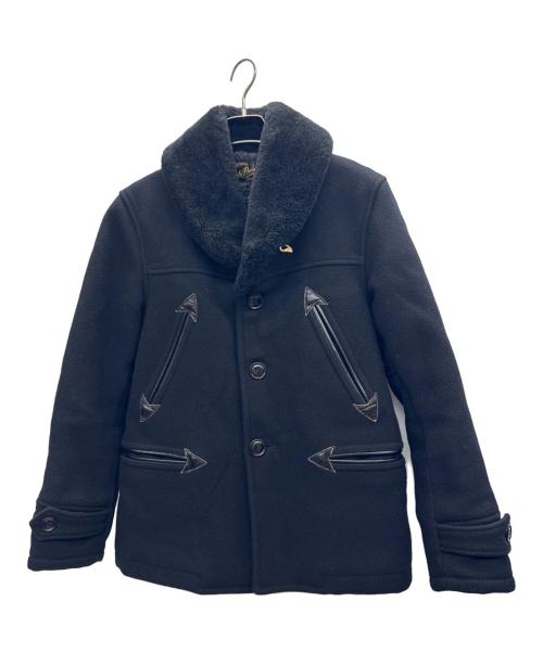 COOTIE PRODUCTIONS（クーティープロダクツ）COOTIE PRODUCTIONS (クーティープロダクツ) ヘビーメルトンムートンボアカーコート ブラック サイズ:Mの古着・服飾アイテム