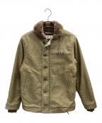HOUSTONヒューストン）の古着「N-1デッキジャケット」｜カーキ