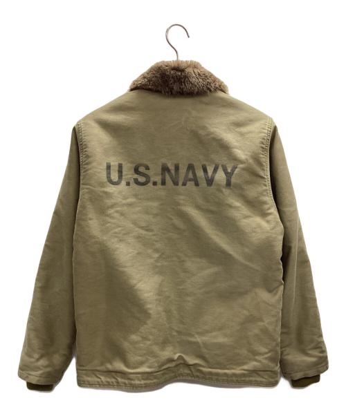 HOUSTON（ヒューストン）HOUSTON (ヒューストン) N-1デッキジャケット カーキ サイズ:38の古着・服飾アイテム