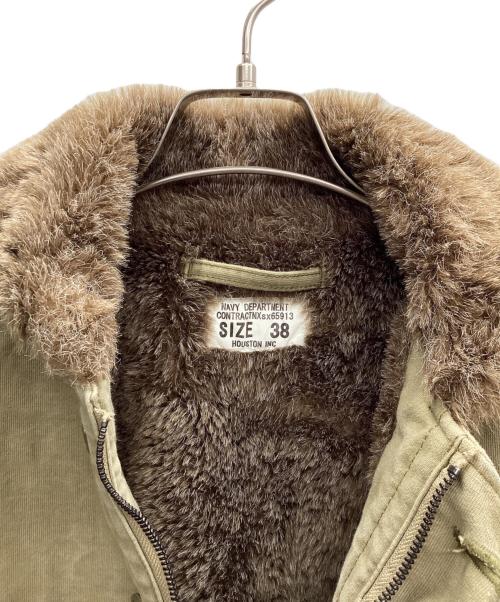 HOUSTON（ヒューストン）HOUSTON (ヒューストン) N-1デッキジャケット カーキ サイズ:38の古着・服飾アイテム