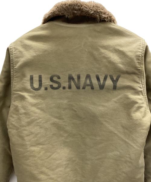 HOUSTON（ヒューストン）HOUSTON (ヒューストン) N-1デッキジャケット カーキ サイズ:38の古着・服飾アイテム
