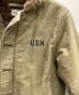 中古・古着 HOUSTON (ヒューストン) N-1デッキジャケット カーキ サイズ:38：12000円