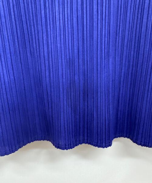 PLEATS PLEASE（プリーツプリーズ）PLEATS PLEASE (プリーツプリーズ) ハイネックプリーツカットソー ブルー サイズ:4の古着・服飾アイテム