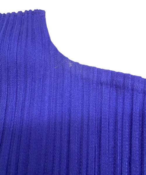 PLEATS PLEASE（プリーツプリーズ）PLEATS PLEASE (プリーツプリーズ) ハイネックプリーツカットソー ブルー サイズ:4の古着・服飾アイテム