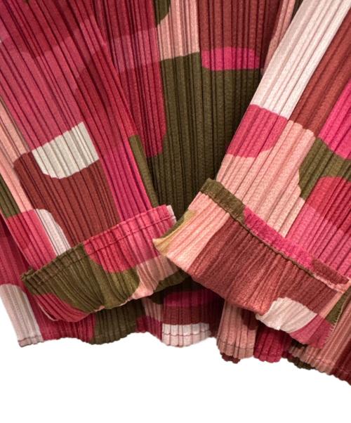 PLEATS PLEASE（プリーツプリーズ）PLEATS PLEASE (プリーツプリーズ) プリーツカットソー ピンク サイズ:3の古着・服飾アイテム