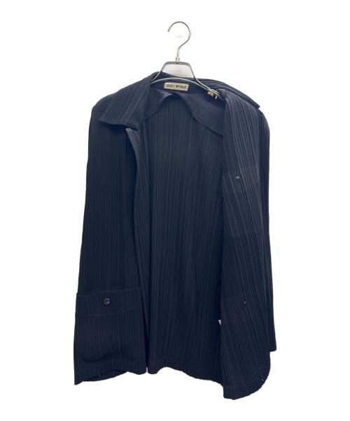 ISSEY MIYAKE（イッセイミヤケ）ISSEY MIYAKE (イッセイミヤケ) シャツジャケット ブラック サイズ:Mの古着・服飾アイテム