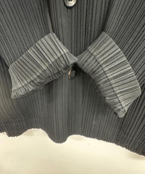 ISSEY MIYAKE（イッセイミヤケ）ISSEY MIYAKE (イッセイミヤケ) シャツジャケット ブラック サイズ:Mの古着・服飾アイテム