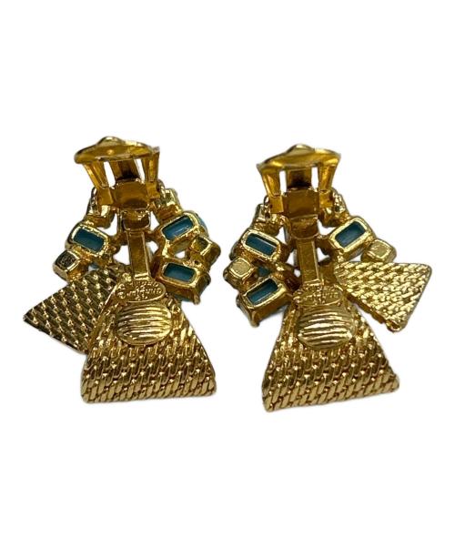 Christian Dior（クリスチャン ディオール）Christian Dior (クリスチャン ディオール) イヤリング  ブルーの古着・服飾アイテム