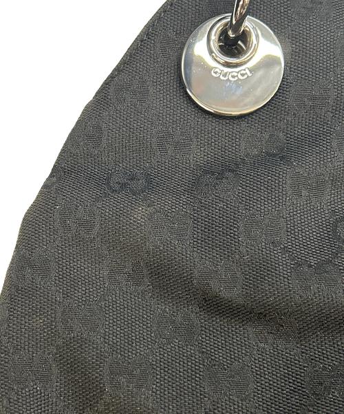 GUCCI（グッチ）GUCCI (グッチ) GGキャンバスハンドバッグ ブラックの古着・服飾アイテム