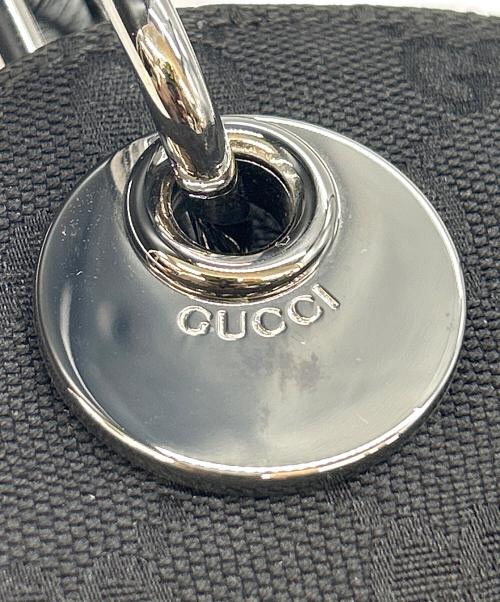 GUCCI（グッチ）GUCCI (グッチ) GGキャンバスハンドバッグ ブラックの古着・服飾アイテム