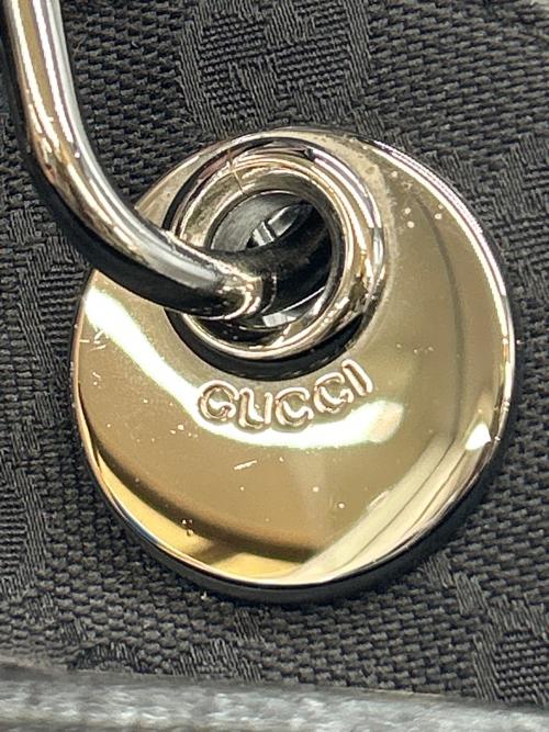 GUCCI（グッチ）GUCCI (グッチ) GGキャンバスハンドバッグ ブラックの古着・服飾アイテム