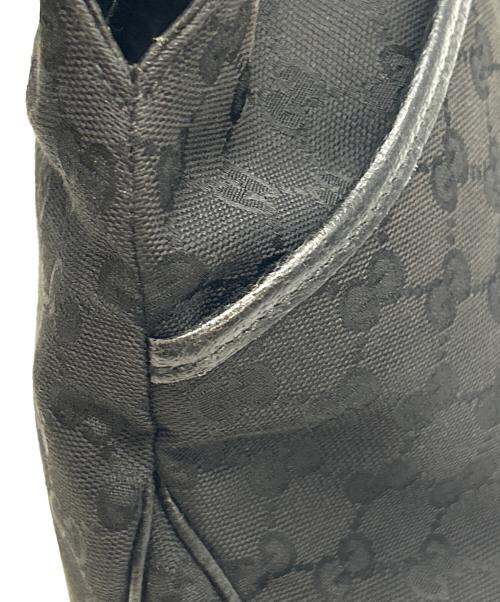 GUCCI（グッチ）GUCCI (グッチ) GGキャンバスハンドバッグ ブラックの古着・服飾アイテム