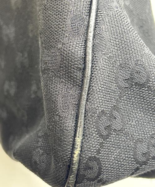 GUCCI（グッチ）GUCCI (グッチ) GGキャンバスハンドバッグ ブラックの古着・服飾アイテム