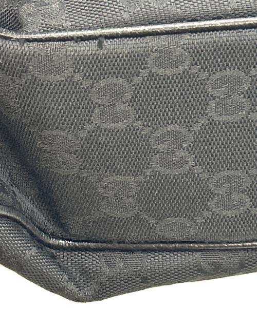 GUCCI（グッチ）GUCCI (グッチ) GGキャンバスハンドバッグ ブラックの古着・服飾アイテム