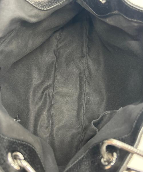 GUCCI（グッチ）GUCCI (グッチ) GGキャンバスハンドバッグ ブラックの古着・服飾アイテム