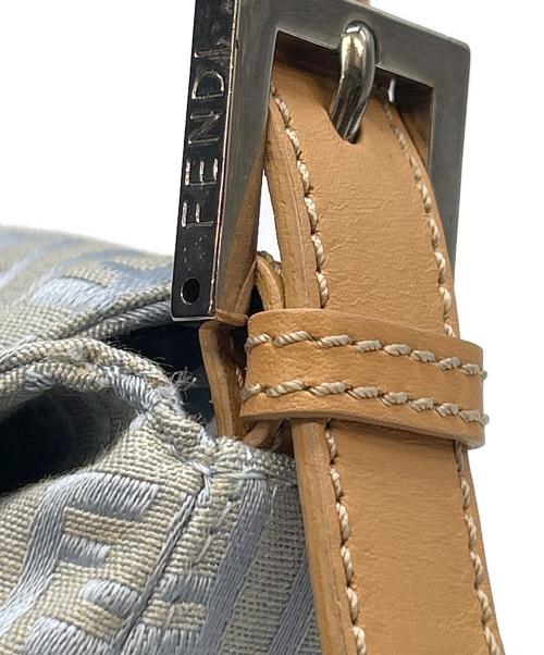 FENDI（フェンディ）FENDI (フェンディ) ショルダーバッグ ズッキーノ ミニマンマバケット スカイブルーの古着・服飾アイテム