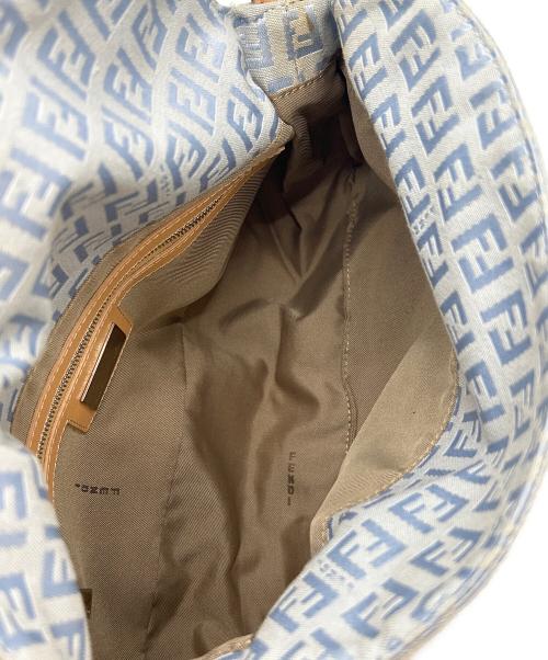 FENDI（フェンディ）FENDI (フェンディ) ショルダーバッグ ズッキーノ ミニマンマバケット スカイブルーの古着・服飾アイテム