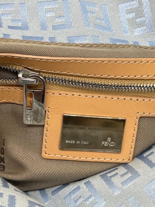 FENDI（フェンディ）FENDI (フェンディ) ショルダーバッグ ズッキーノ ミニマンマバケット スカイブルーの古着・服飾アイテム