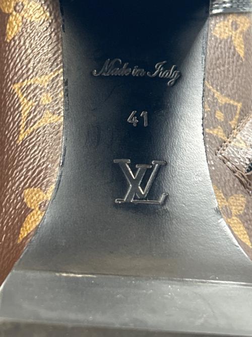 LOUIS VUITTON（ルイ ヴィトン）LOUIS VUITTON (ルイ ヴィトン) スタートレイル アンクルブーツ ブラック×ブラウン サイズ:41の古着・服飾アイテム