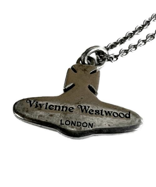 Vivienne Westwood（ヴィヴィアンウエストウッド）Vivienne Westwood (ヴィヴィアンウエストウッド) ネックレス BETSY RHODIUM ブラックの古着・服飾アイテム