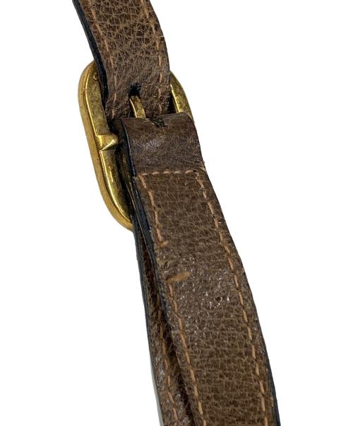 GUCCI（グッチ）GUCCI (グッチ) ショルダーバッグ シェリーライン OLD GUCCI ブラウンの古着・服飾アイテム