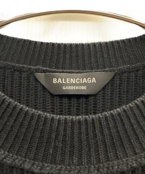 BALENCIAGA（バレンシアガ）BALENCIAGA (バレンシアガ) GARDEROBEニット ブラック サイズ:Mの古着・服飾アイテム