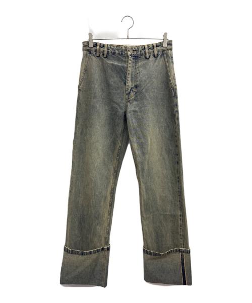 entire studios（エンタイアスタジオ）entire studios (エンタイアスタジオ) Cuff Surface Wave Jeans インディゴ サイズ:Sの古着・服飾アイテム