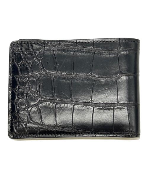 LOUIS VUITTON（ルイ ヴィトン）LOUIS VUITTON (ルイ ヴィトン) 2つ折り財布 ポルトフォイユ ミュルティプル クロコダイル ブラックの古着・服飾アイテム