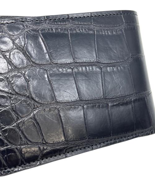 LOUIS VUITTON（ルイ ヴィトン）LOUIS VUITTON (ルイ ヴィトン) 2つ折り財布 ポルトフォイユ ミュルティプル クロコダイル ブラックの古着・服飾アイテム