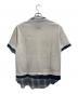 Maison MIHARA YASUHIRO (メゾン ミハラ ヤスヒロ) トリプルレイヤードTシャツ ホワイト×ブルー サイズ:46：32000円
