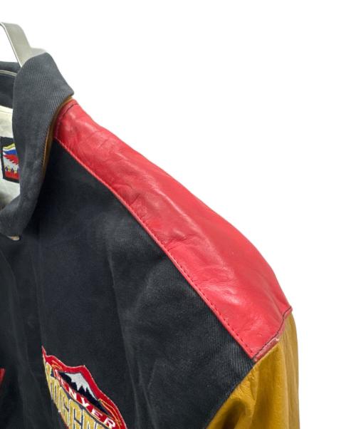 JEFF HAMILTON（ジェフハミルトン）JEFF HAMILTON (ジェフハミルトン) DENVER NUGGETS レザージャケット ブラック サイズ:Lの古着・服飾アイテム