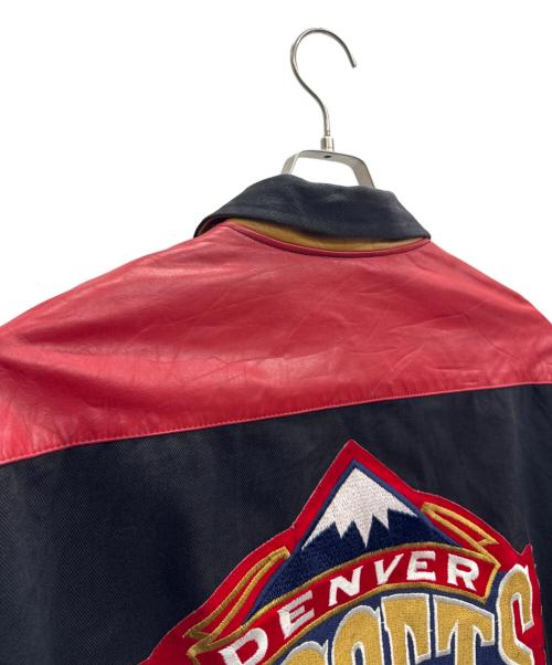 JEFF HAMILTON（ジェフハミルトン）JEFF HAMILTON (ジェフハミルトン) DENVER NUGGETS レザージャケット ブラック サイズ:Lの古着・服飾アイテム