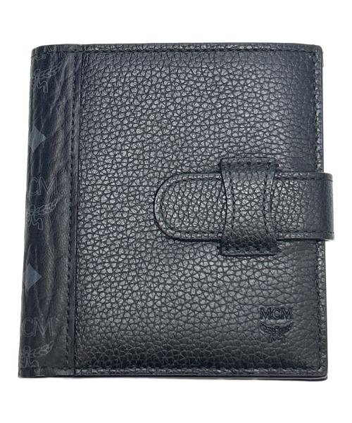 MCM（エムシーエム）MCM (エムシーエム) 2つ折り財布 ブラックの古着・服飾アイテム