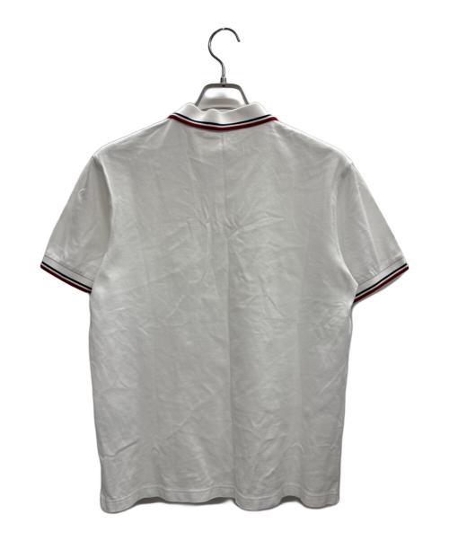 PRADA（プラダ）PRADA (プラダ) Logo Design Polo ホワイト サイズ:Lの古着・服飾アイテム