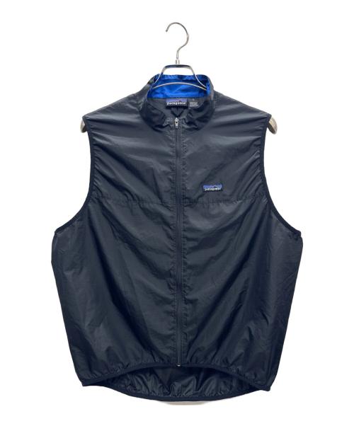 Patagonia（パタゴニア）Patagonia (パタゴニア) ベロシティベスト ブラック×ブルー サイズ:Lの古着・服飾アイテム