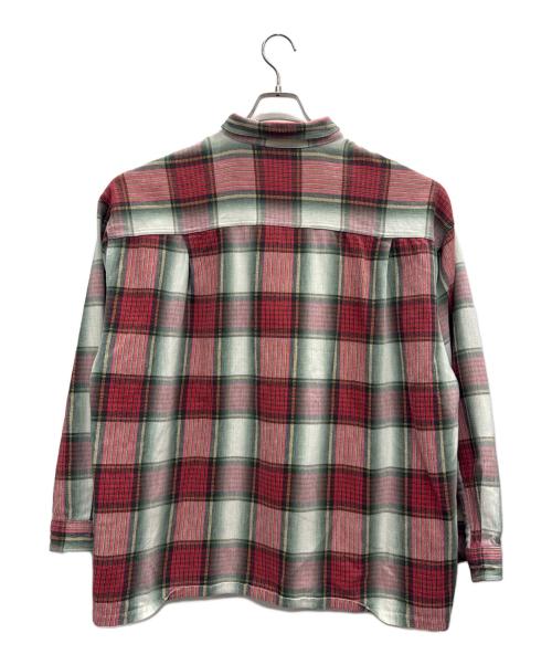 Patagonia（パタゴニア）Patagonia (パタゴニア) ネルシャツ レッド×グリーン サイズ:XLの古着・服飾アイテム