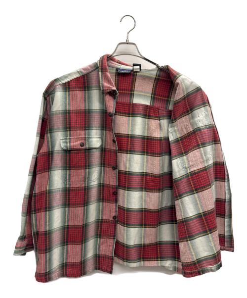 Patagonia（パタゴニア）Patagonia (パタゴニア) ネルシャツ レッド×グリーン サイズ:XLの古着・服飾アイテム
