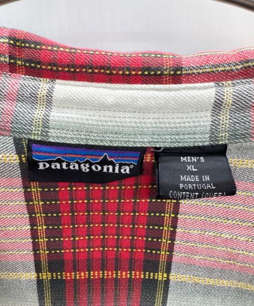 Patagonia（パタゴニア）Patagonia (パタゴニア) ネルシャツ レッド×グリーン サイズ:XLの古着・服飾アイテム