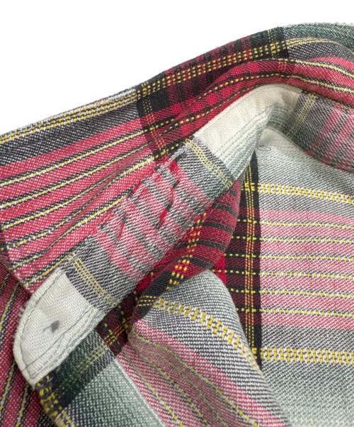 Patagonia（パタゴニア）Patagonia (パタゴニア) ネルシャツ レッド×グリーン サイズ:XLの古着・服飾アイテム