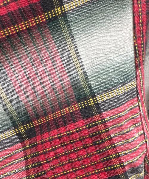 Patagonia（パタゴニア）Patagonia (パタゴニア) ネルシャツ レッド×グリーン サイズ:XLの古着・服飾アイテム