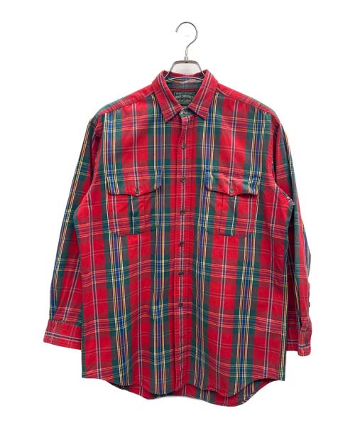POLO COUNTRY（ポロカントリー）POLO COUNTRY (ポロカントリー) ネルシャツ レッド サイズ:Mの古着・服飾アイテム