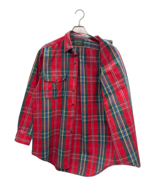POLO COUNTRY（ポロカントリー）POLO COUNTRY (ポロカントリー) ネルシャツ レッド サイズ:Mの古着・服飾アイテム