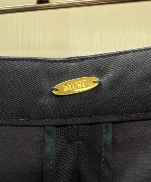 MUSE de Deuxieme Classe（ミューズ ドゥーズィエム クラス）MUSE de Deuxieme Classe (ミューズ ドゥーズィエム クラス) ギャバジンワイドパンツ ネイビー サイズ:34の古着・服飾アイテム