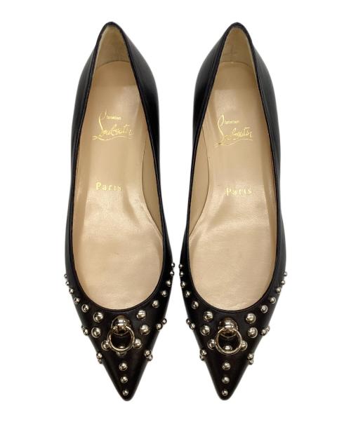 Christian Louboutin（クリスチャン・ルブタン）Christian Louboutin (クリスチャン・ルブタン) スタッズパンプス ブラック サイズ:36 1/2の古着・服飾アイテム